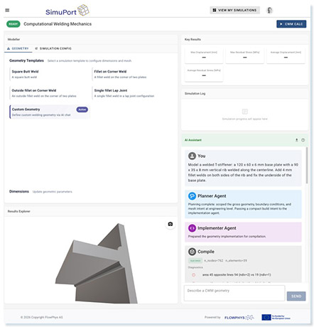 Simuport agentic framework powered by FPS-SciFM
