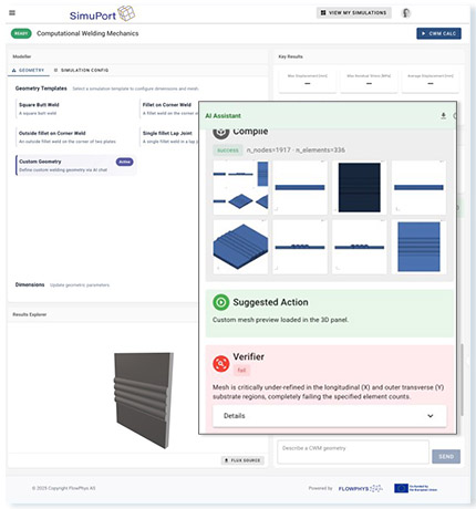 Simuport agentic framework powered by FPS-SciFM